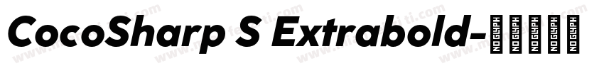 CocoSharp S Extrabold字体转换